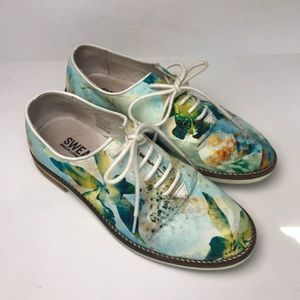 SWEAR LONDON Charlotte 5 Blue Watercolor Sneakers